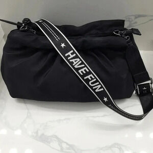 Zara Text Detail Crossbody Bag